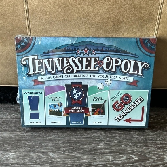TennesseeOpoly board game. Tennessee. Made in USA. 2-6 players. Ages 8 +. NEW